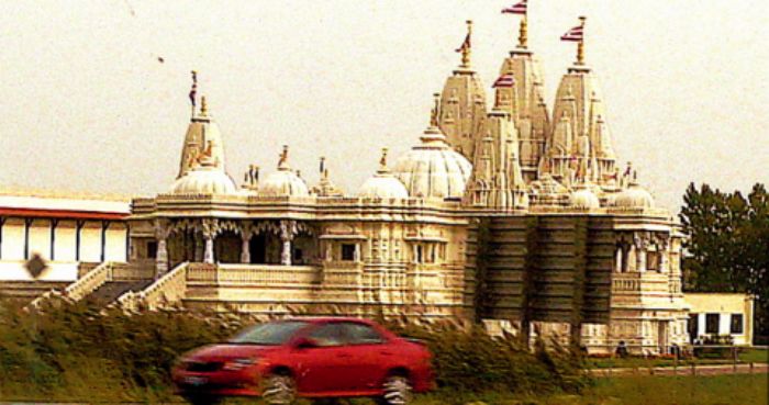 Indian temple by the freeway ...