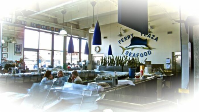 Favourite seafood diner at the Ferry Building on the waterfront ...