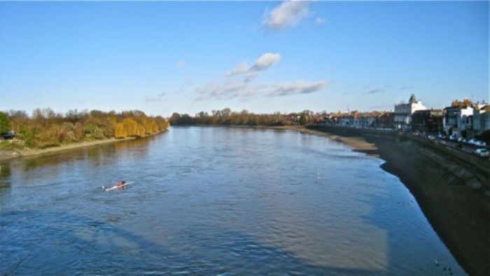 New Year's Day - the Thames from Barnes Bridge ...