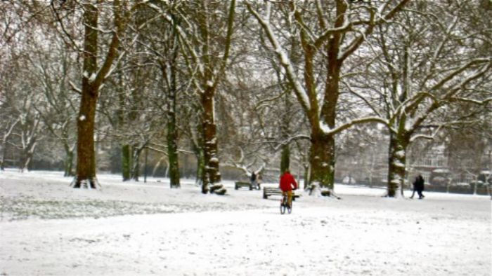 Biking in snow - Barnes 2013