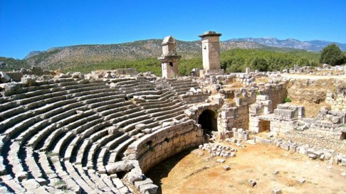 Xanthos - Monuments by the amphitheatre