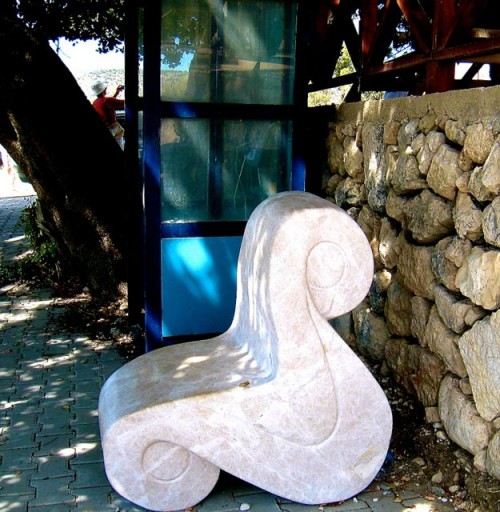 Xanthos - Café phone box - set in marble waiting for that call ...