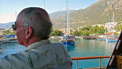 Kas harbour - preparing to anchor