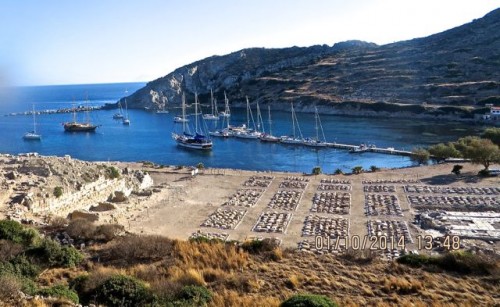 Knidos - grid shaped layout of what has been excavated to date