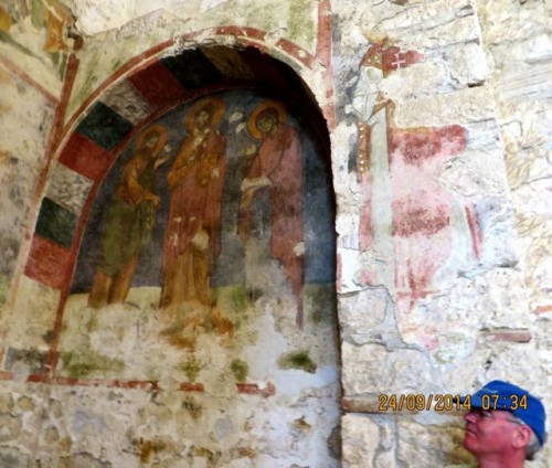St Nicholas - John appreciates a fresco