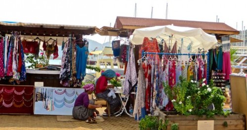 Teimussa - A stall by the jetty ...